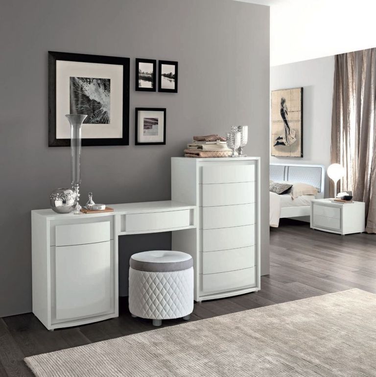 Dama Bianca Pouf - Round - White