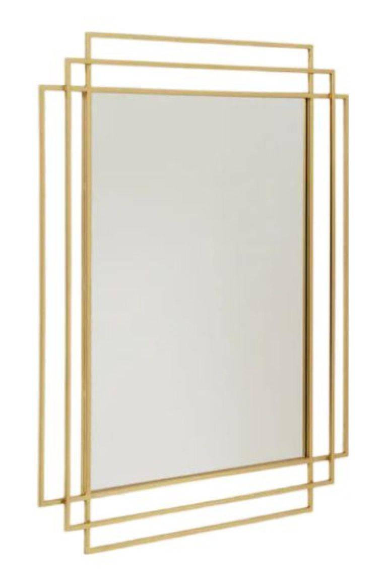Brass Metal Frame Wall Mirror