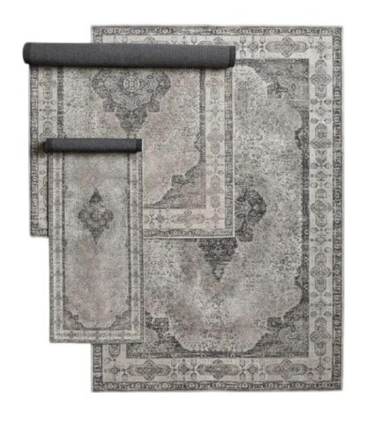 Venus Dusty Grey Woven Rug - 290cm x 200cm