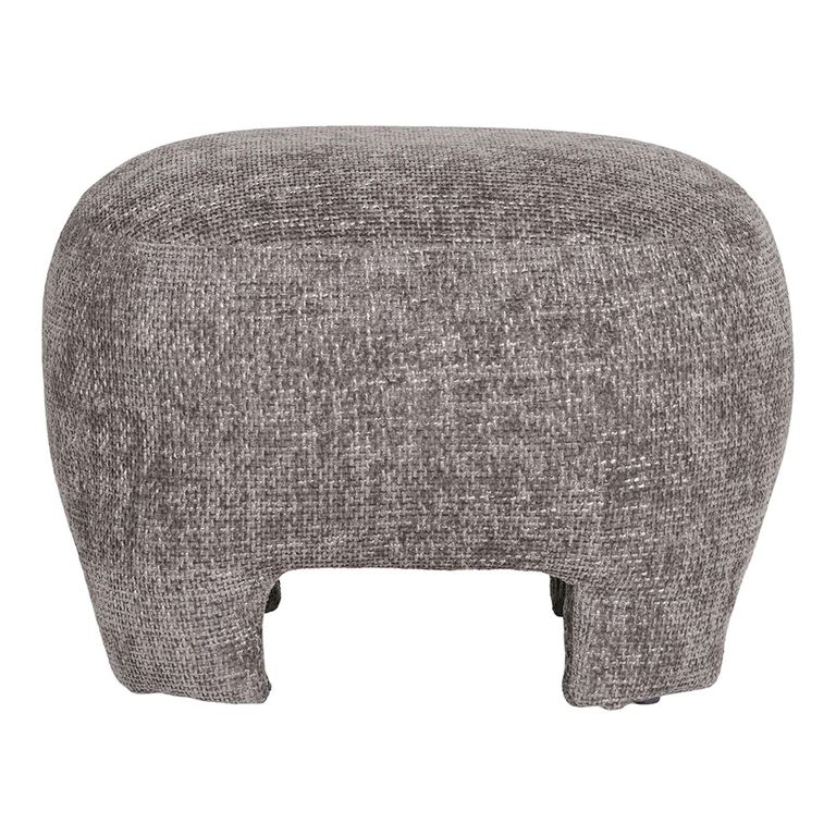 Nazare Pouf - Grey Fabric