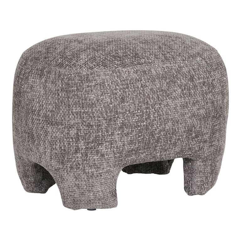 Nazare Pouf - Grey Fabric