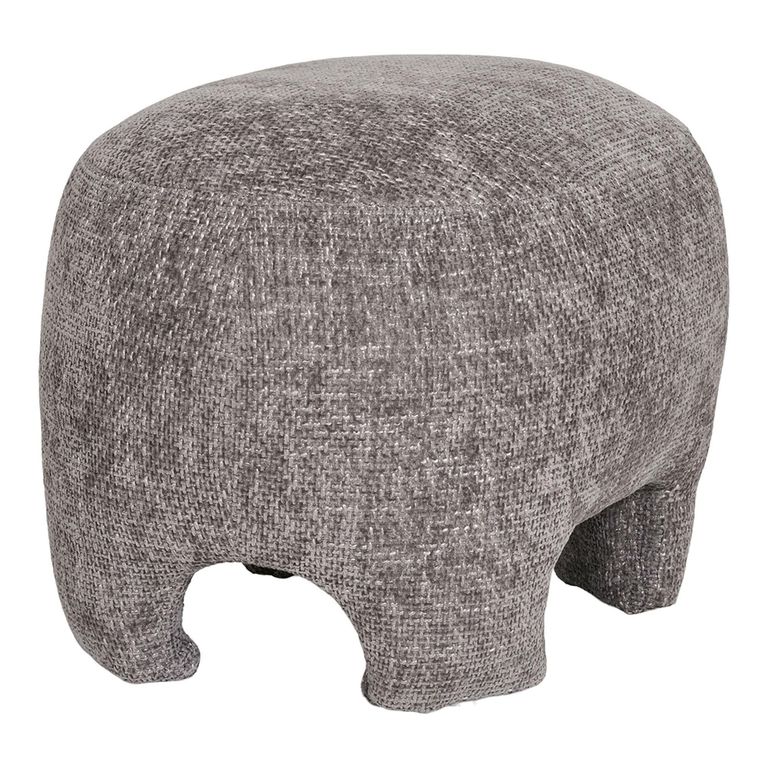 Nazare Pouf - Grey Fabric
