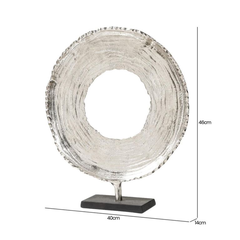 Sculpture - Nickel Metal - Round - Large