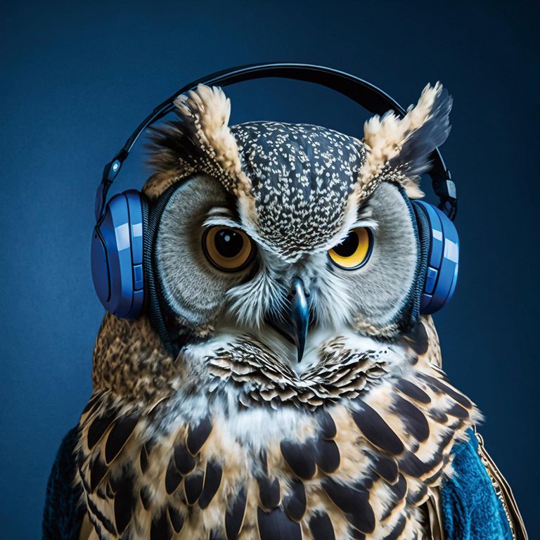 Owl Tempered Glass Wall Art