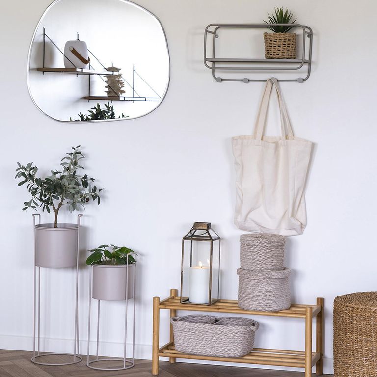 Rabo Flower Pot - Set of 2 - Sand Metal