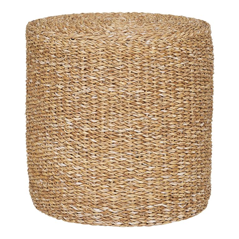 Rivera Pouf - Round - Natural Seagrass