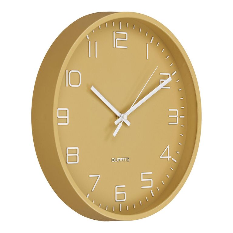Rosolini Wall Clock - Round - Ochre