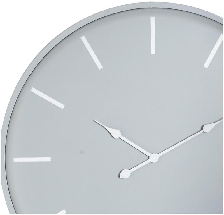 Smithton Grey Metal Large Wall Clock - 80cm x 80cm