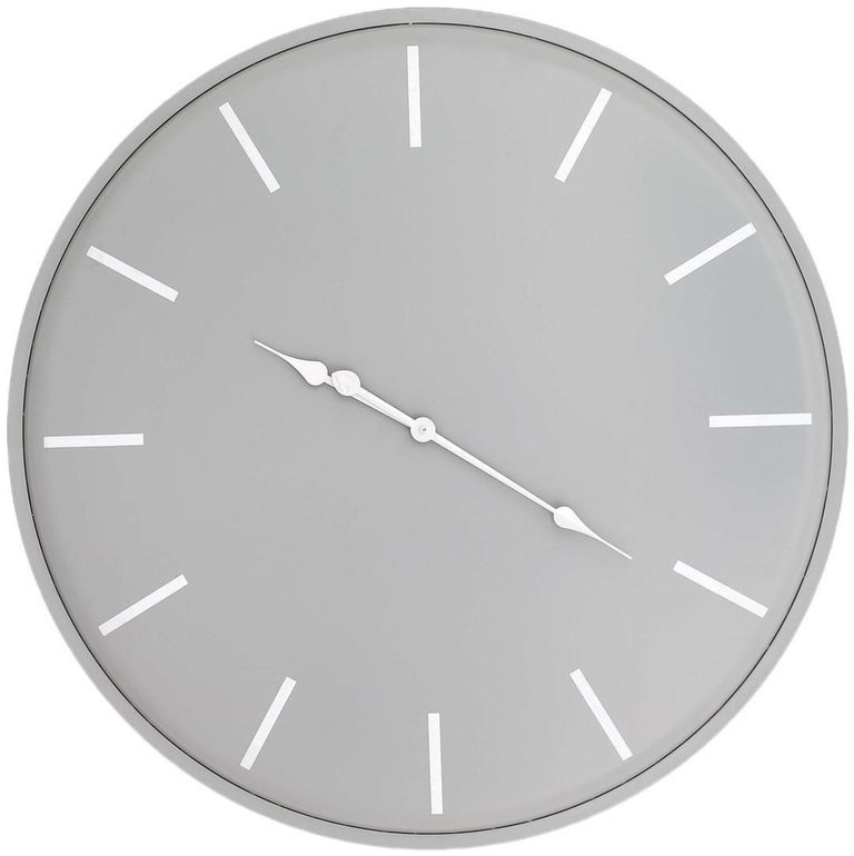 Smithton Grey Metal Large Wall Clock - 80cm x 80cm