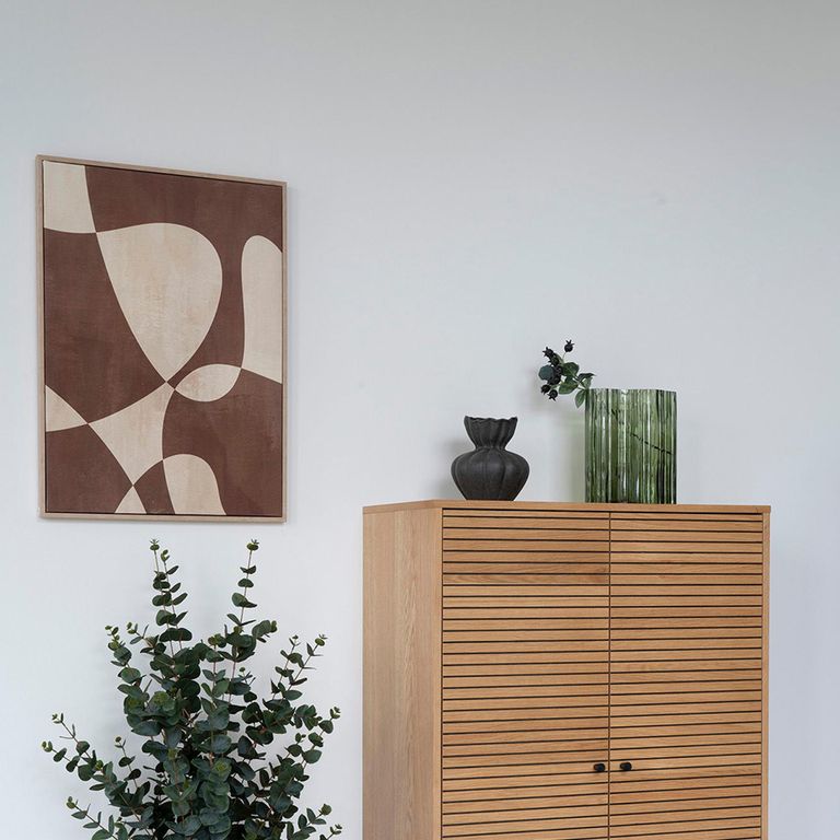 Glass Vase - Smoked Green