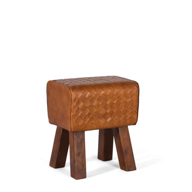 Sylvia Bench - Brown Leather - Hall