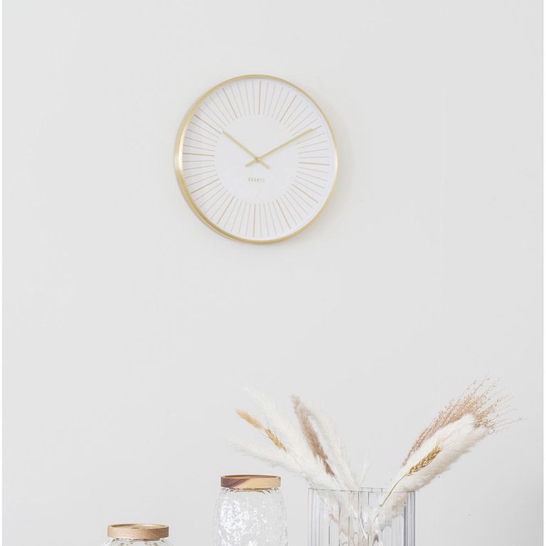 Takamaka Wall Clock - Round - Gold Metal