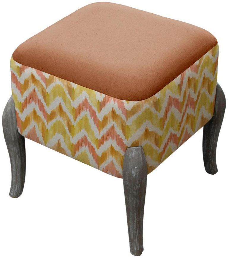 Savannah Ralf Footstool - Amber - Printed
