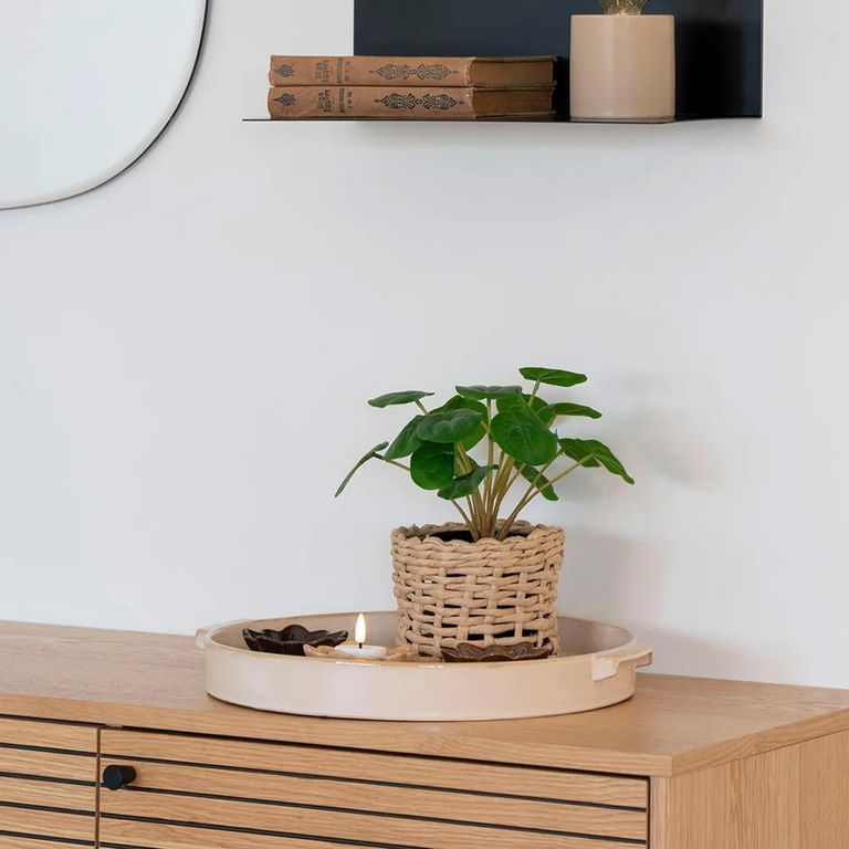 Tray - Round - Ceramic - White