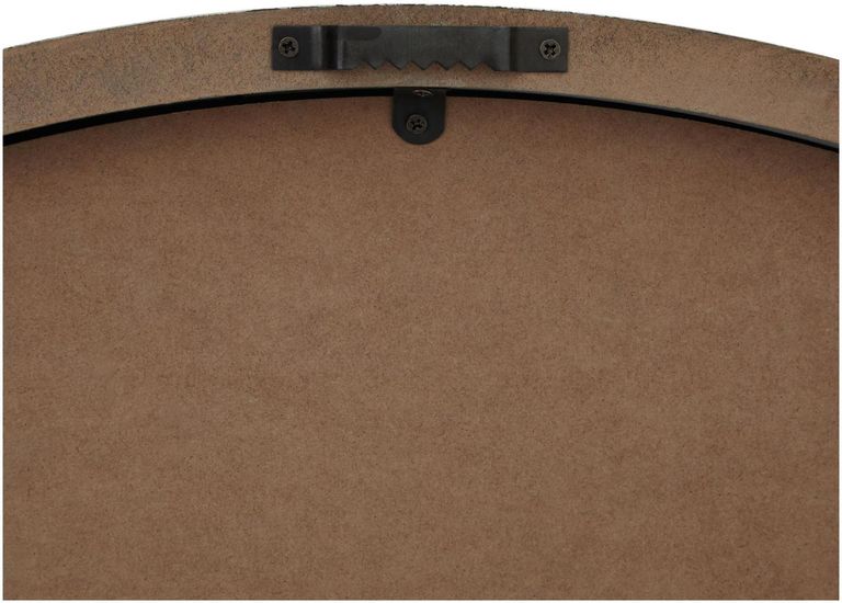 White Metal Embossed Wall Clock - 80cm x 80cm