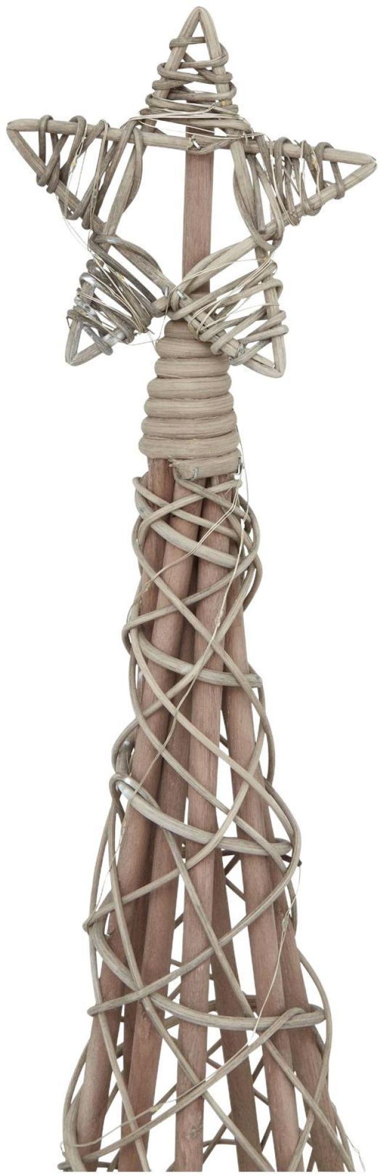 Wicker Large Led Christmas Tree with Star