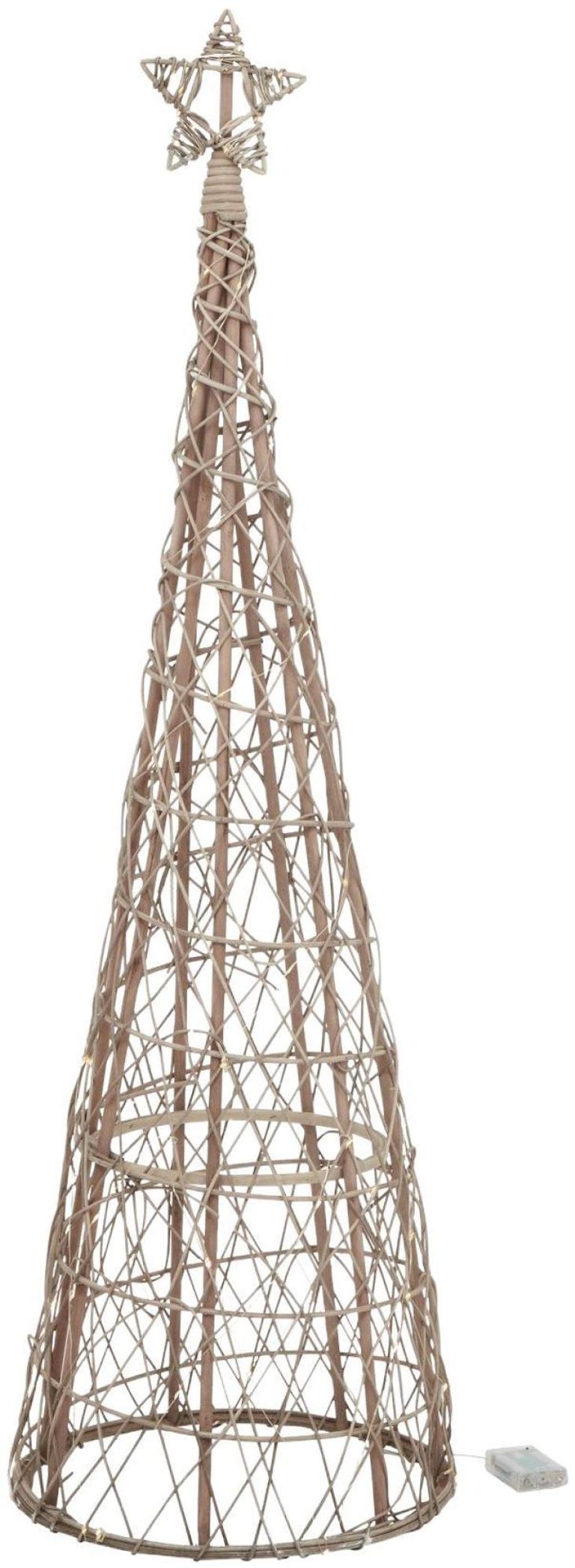 Wicker Large Led Christmas Tree with Star