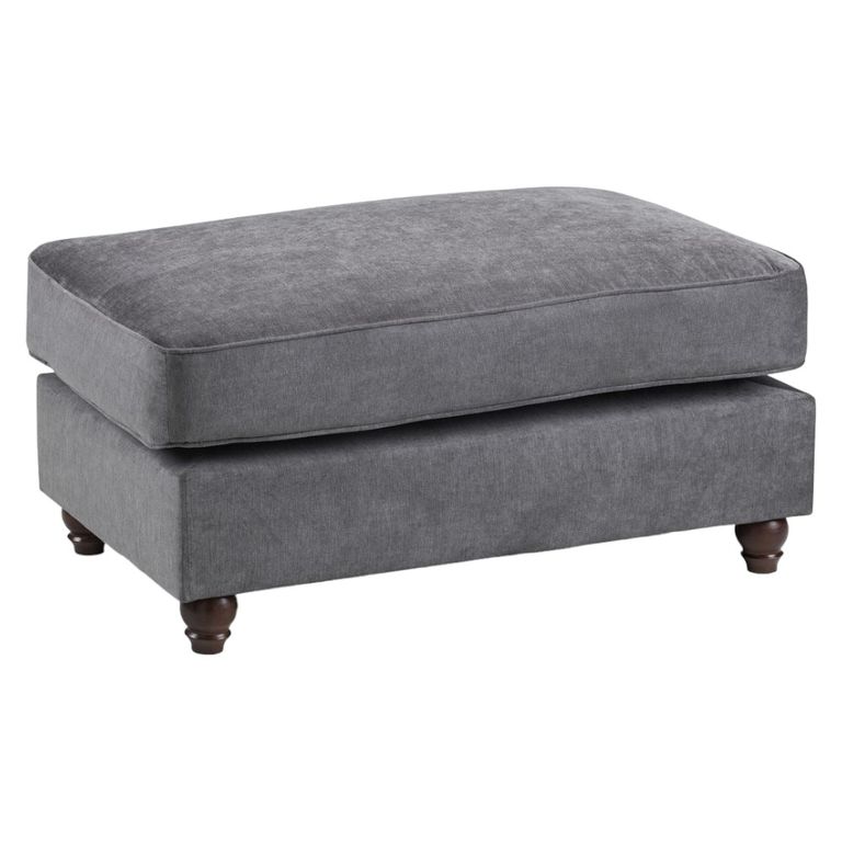 Windsor Footstool - Grey