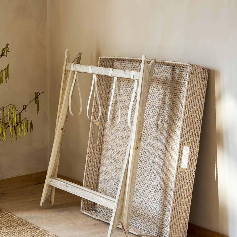 Wittering Rattan Coffee Tray Table with Stand Square