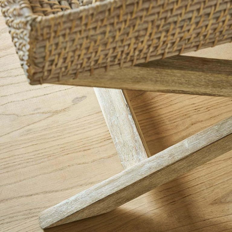 Wittering Rattan Coffee Tray Table with Stand Square