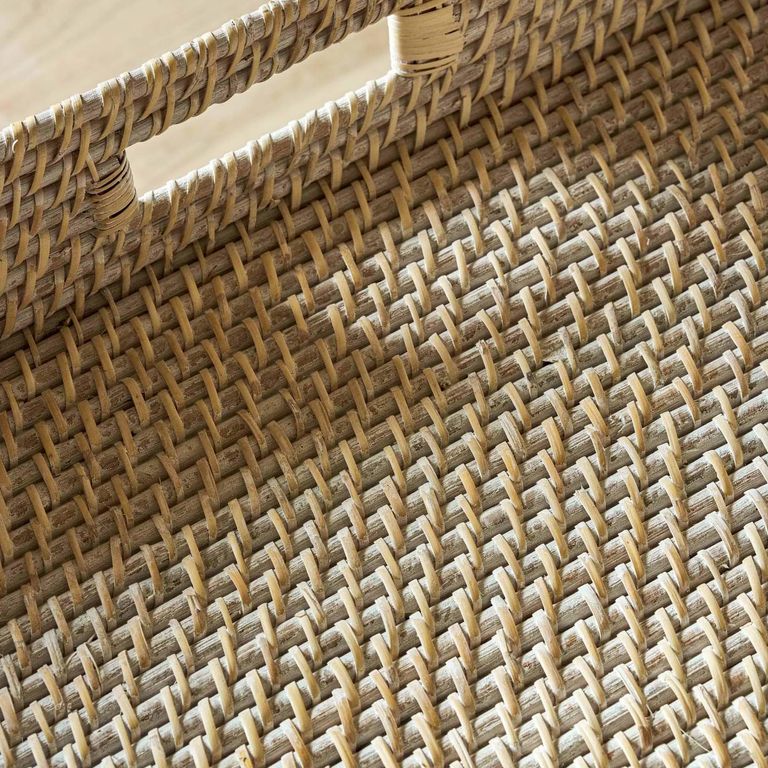 Wittering Rattan Coffee Tray Table with Stand Square