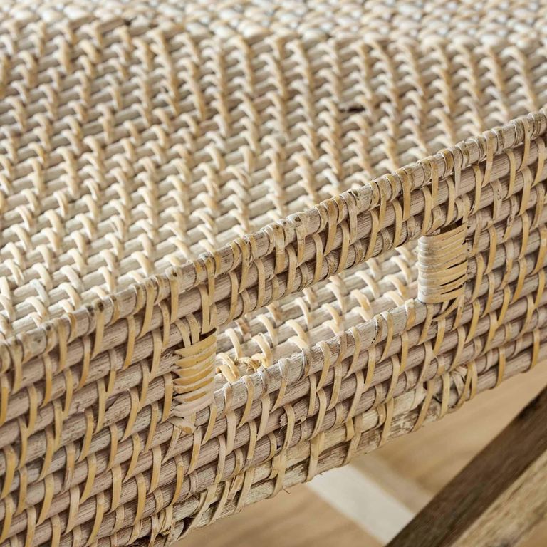 Wittering Rattan Coffee Tray Table with Stand Square