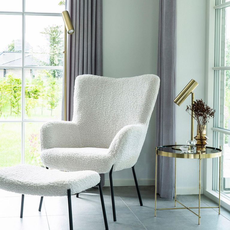 Yacolt Floor Lamp - Brass Metal