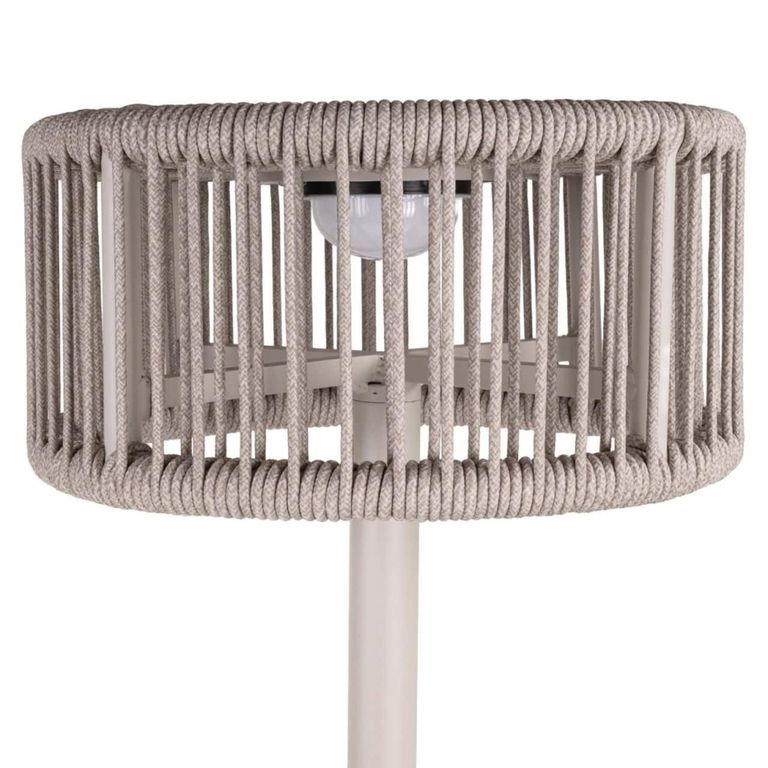 Lunar Outdoor Floor Lamp - Light Beige - Rope and Metal