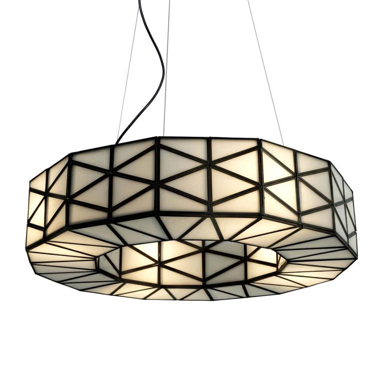 Solaria Chandelier - Round - Copper - Glass and Metal
