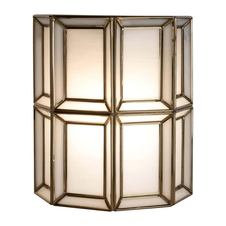 Amara Wall Lamp - Antique Brass - Glass and Metal