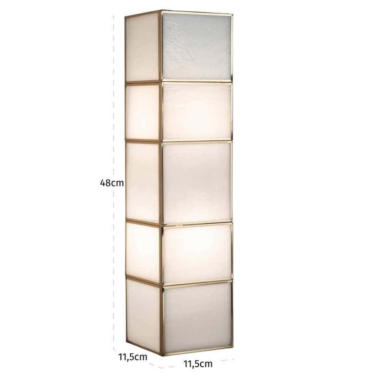 Livia Wall Lamp - Antique Brass - Glass and Metal