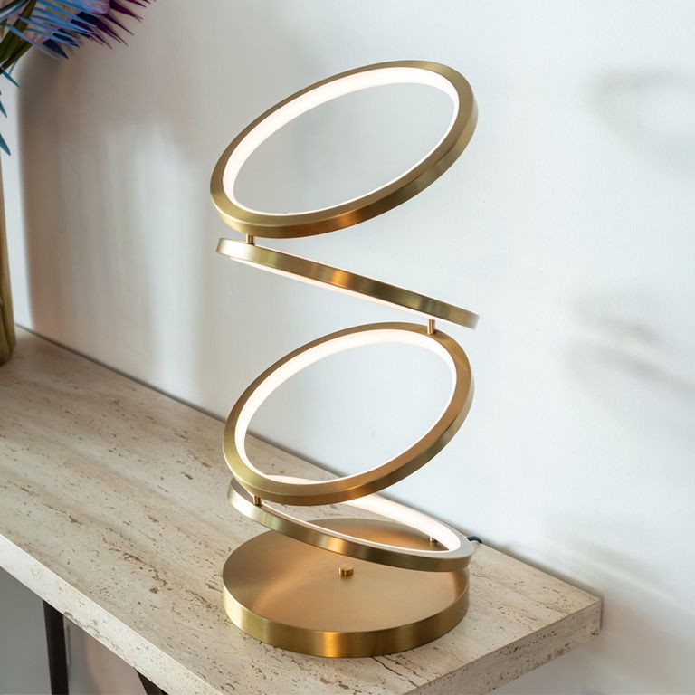 Jaimin Brushed Gold Table Lamp
