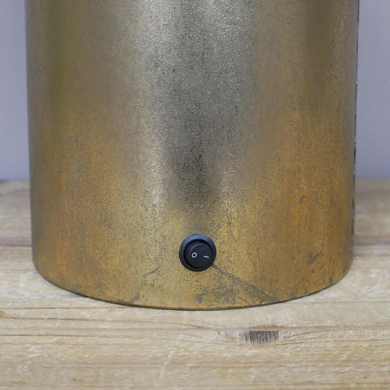 Brushed Gold Table Lamp - Set of 2 - Metal