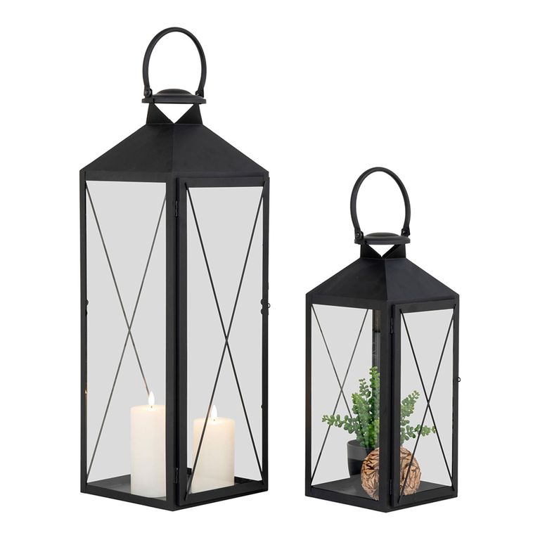 Casa Lantern - Black Metal - Set of 2
