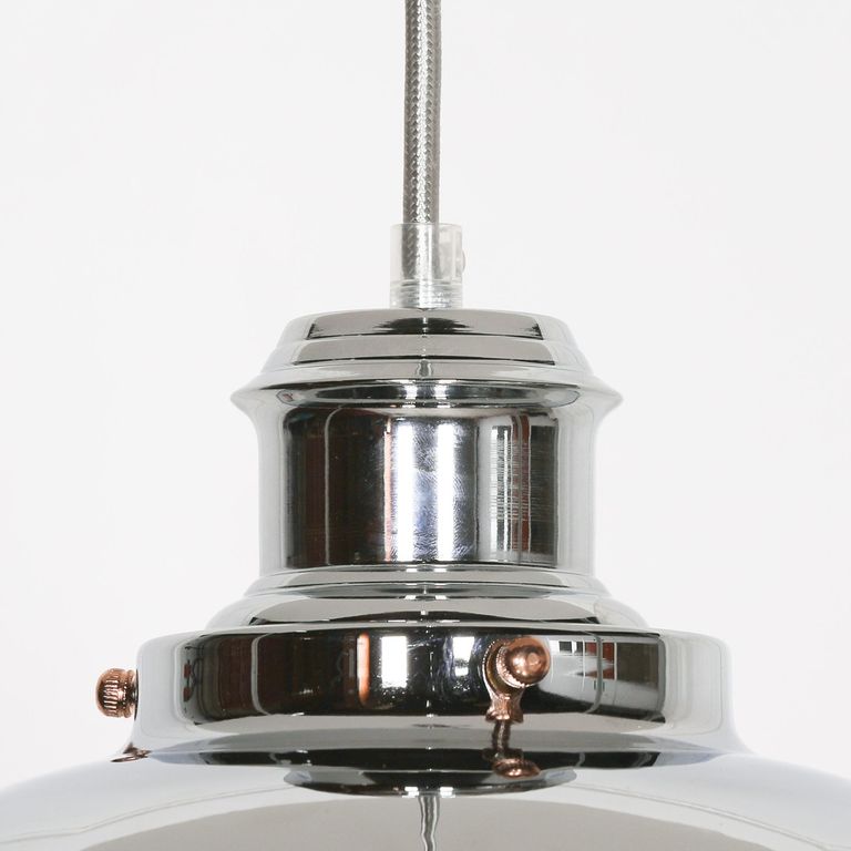 Fishermans Ceiling Light - Chrome Metal