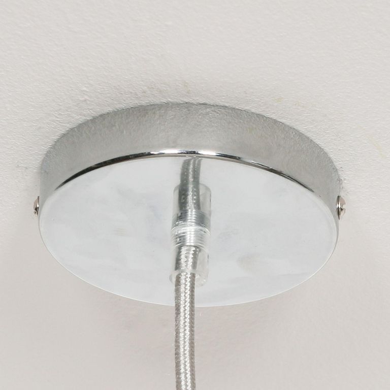 Fishermans Ceiling Light - Chrome Metal