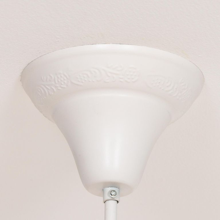 French Style Shallow Cut Glass Chandelier - White - 12 Branch