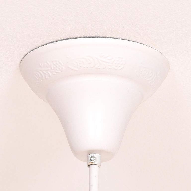 French Style Shallow Cut Glass Chandelier - White - 8 Branch