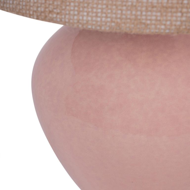 Aubrey Table Lamp - Dusky Pink Ceramic - Small