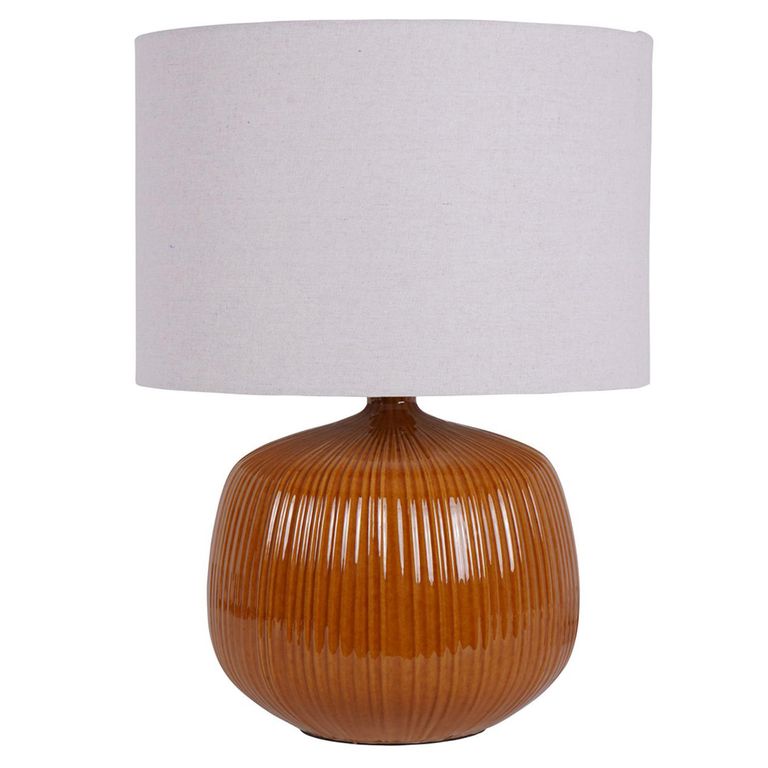 Bruno Table Lamp - Burnt Ochre Ceramic