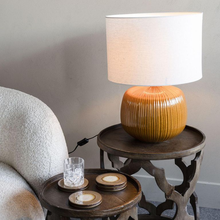 Bruno Table Lamp - Burnt Ochre Ceramic