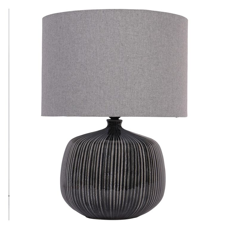 Bruno Table Lamp - Charcoal Ceramic