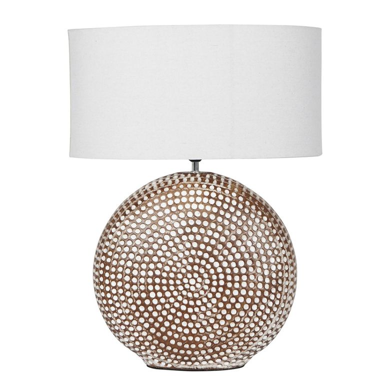 Chariot Table Lamp - Brown Ceramic - Large