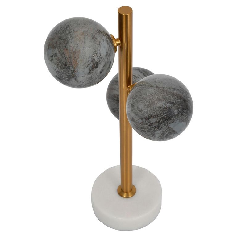 Constellation Table Lamp - Gold and Grey Glass