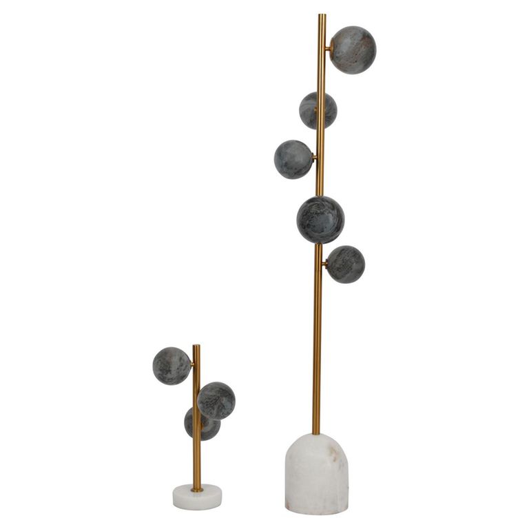Constellation Table Lamp - Gold and Grey Glass