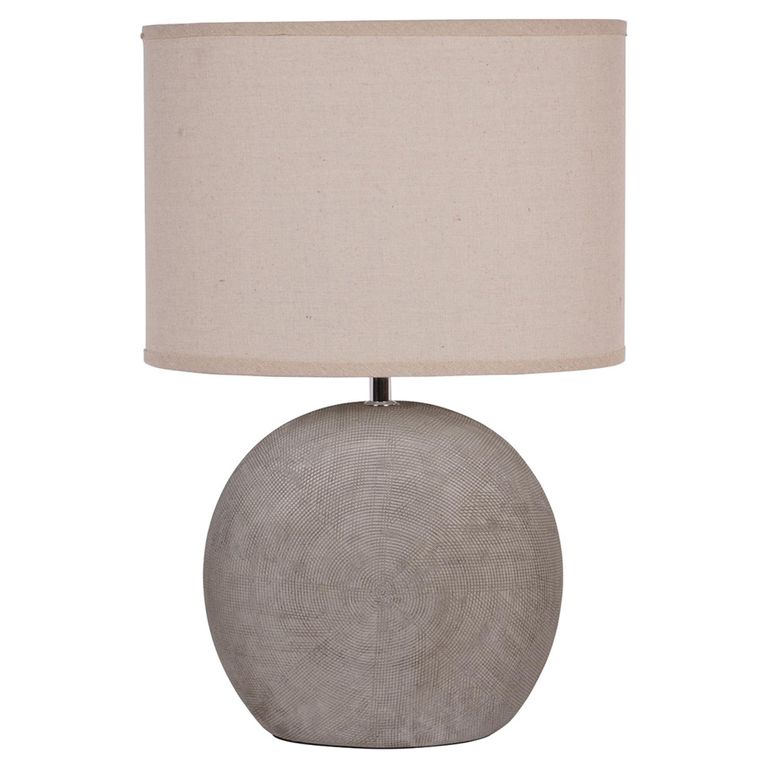 Lunara Table Lamp - Grey Ceramic