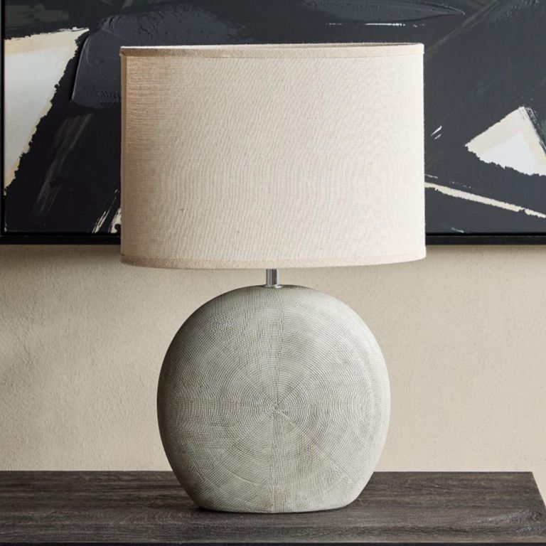 Lunara Table Lamp - Grey Ceramic