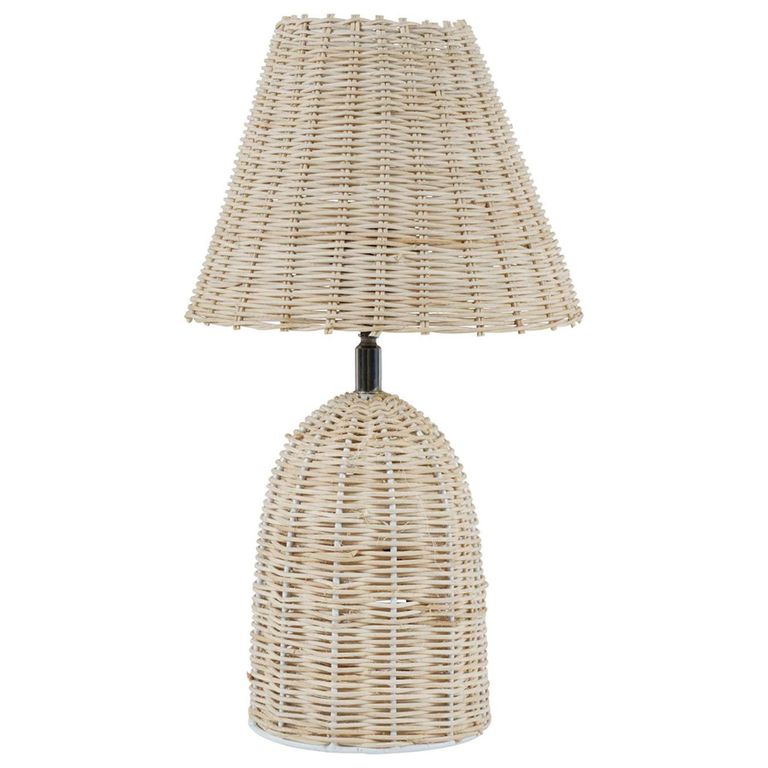 Natural Rattan Table Lamp - Mini