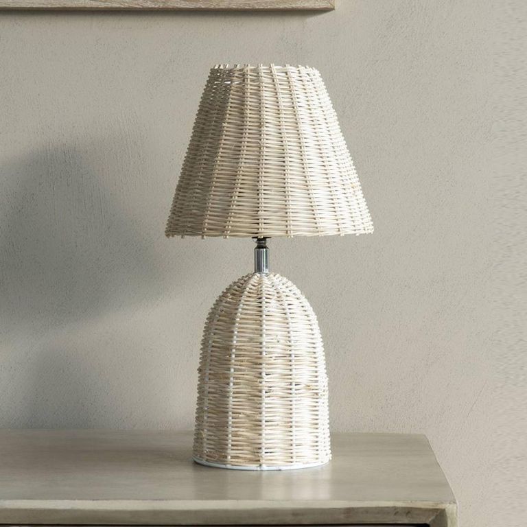 Natural Rattan Table Lamp - Mini
