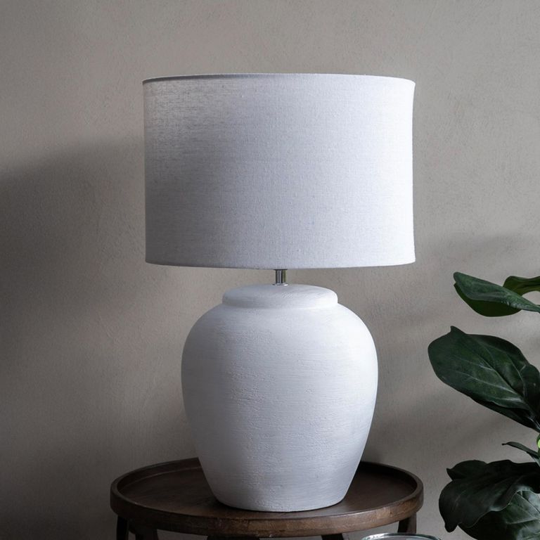 Rhodes Table Lamp - White Ceramic